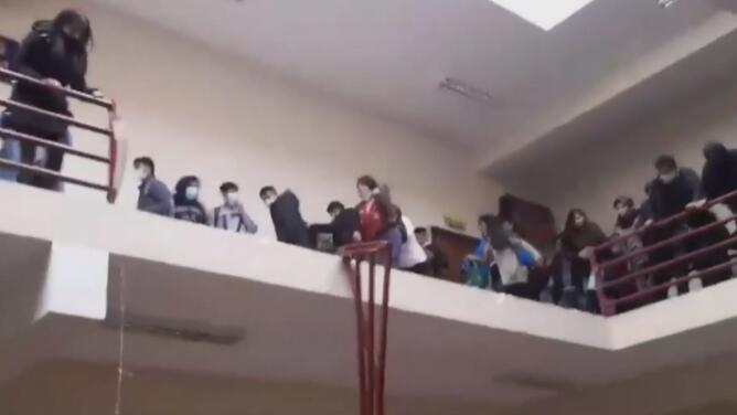 Siete dirigentes estudiantiles están bajo arresto por el accidente en una universidad de Bolivia